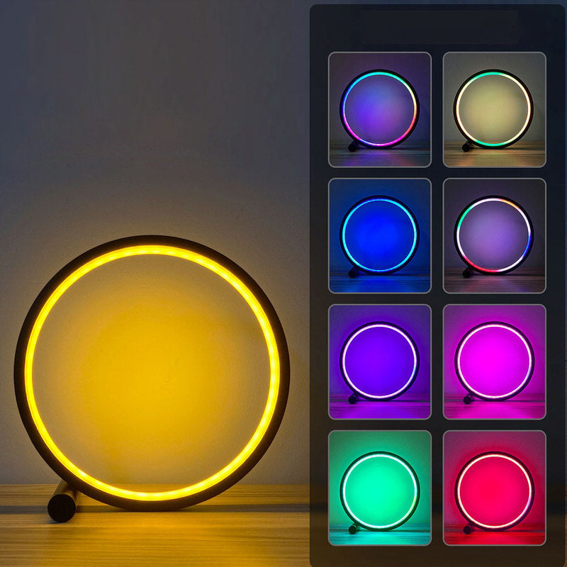 Lampa stołowa z halo LED