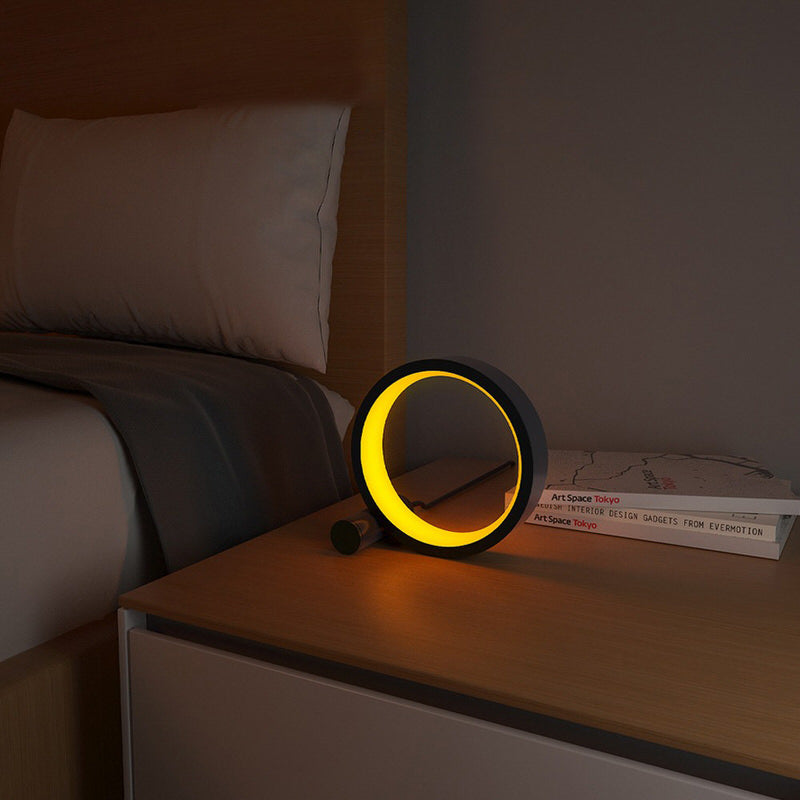 Lampa stołowa z halo LED