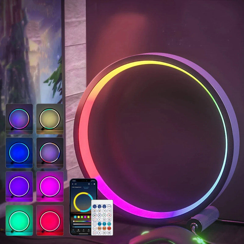 Lampa stołowa z halo LED