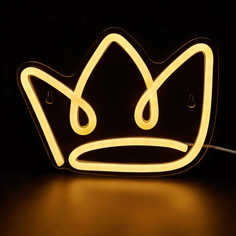 Neonowy napis Princess Crown LED