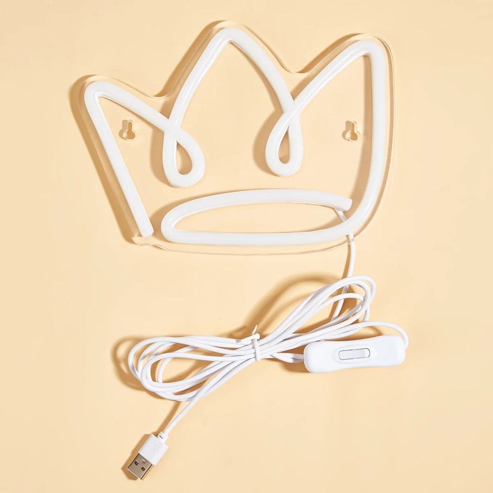 Neonowy napis Princess Crown LED