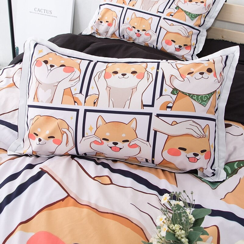 Zestaw pościeli Kawaii Shiba