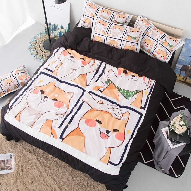 Zestaw pościeli Kawaii Shiba