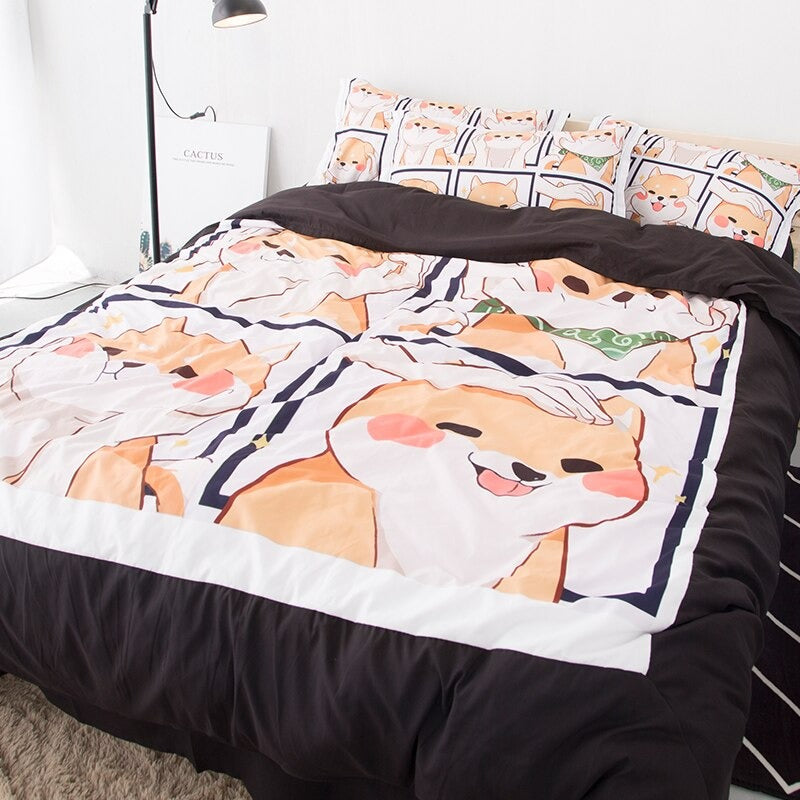 Zestaw pościeli Kawaii Shiba
