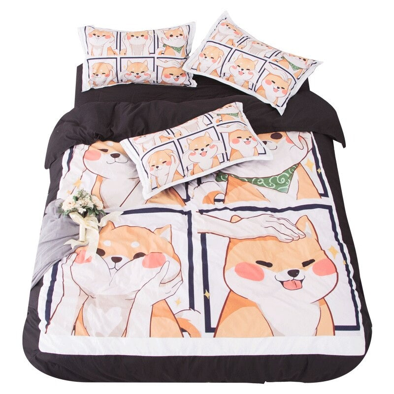 Zestaw pościeli Kawaii Shiba