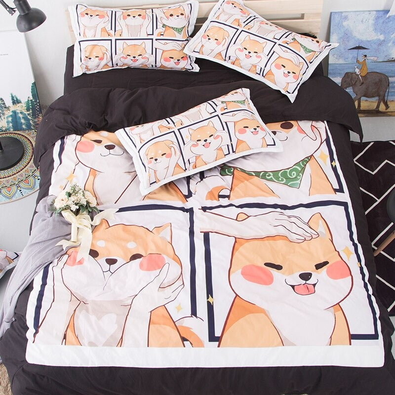 Zestaw pościeli Kawaii Shiba
