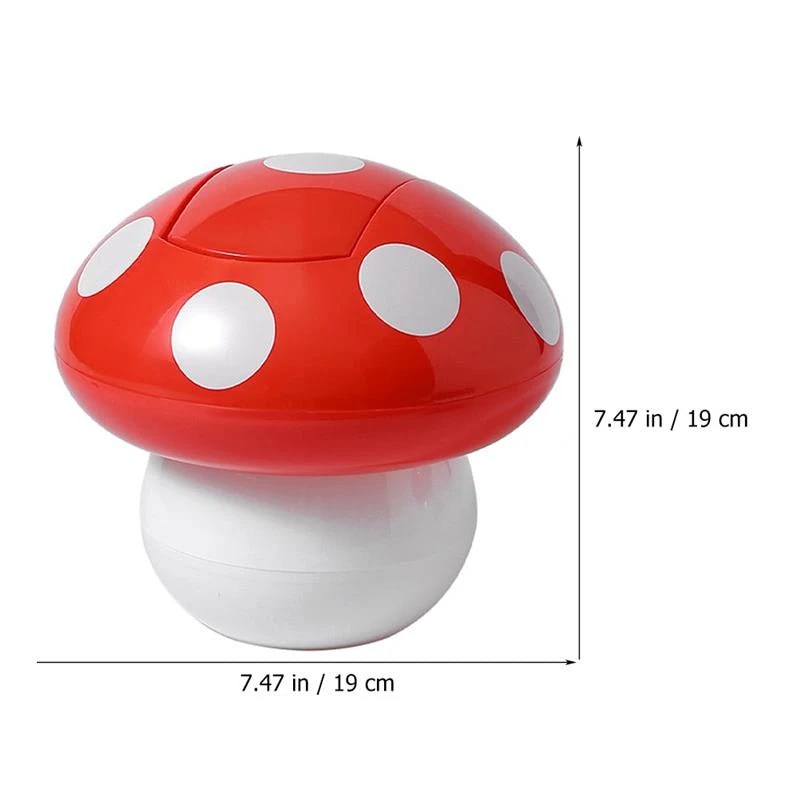 Słoik na śmieci na biurko w stylu kawaii z grzybkiem
