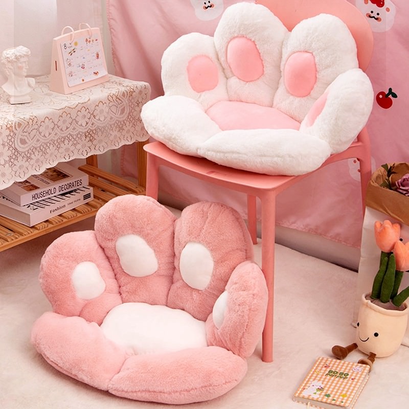 Miękkie Poduszka na Siedzenie z Łapą Kota Kawaii