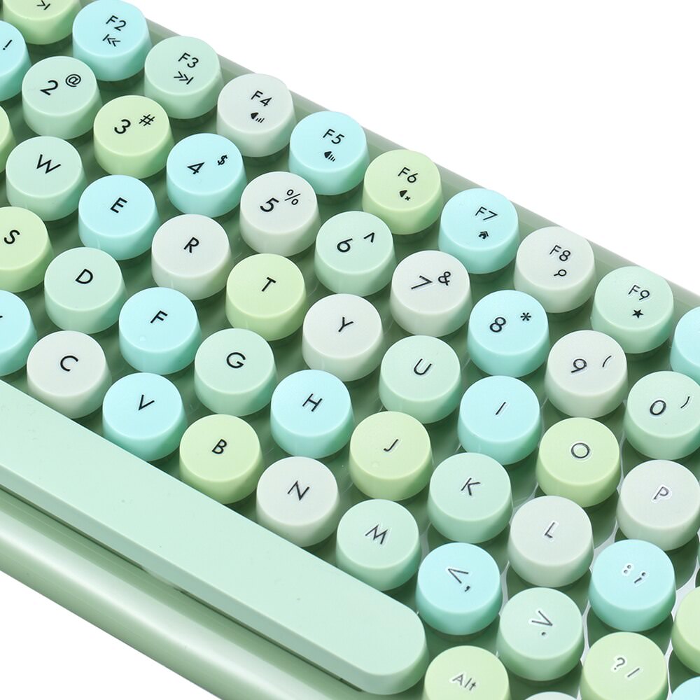 Zestaw klawiatury i myszy w stylu retro Kawaii