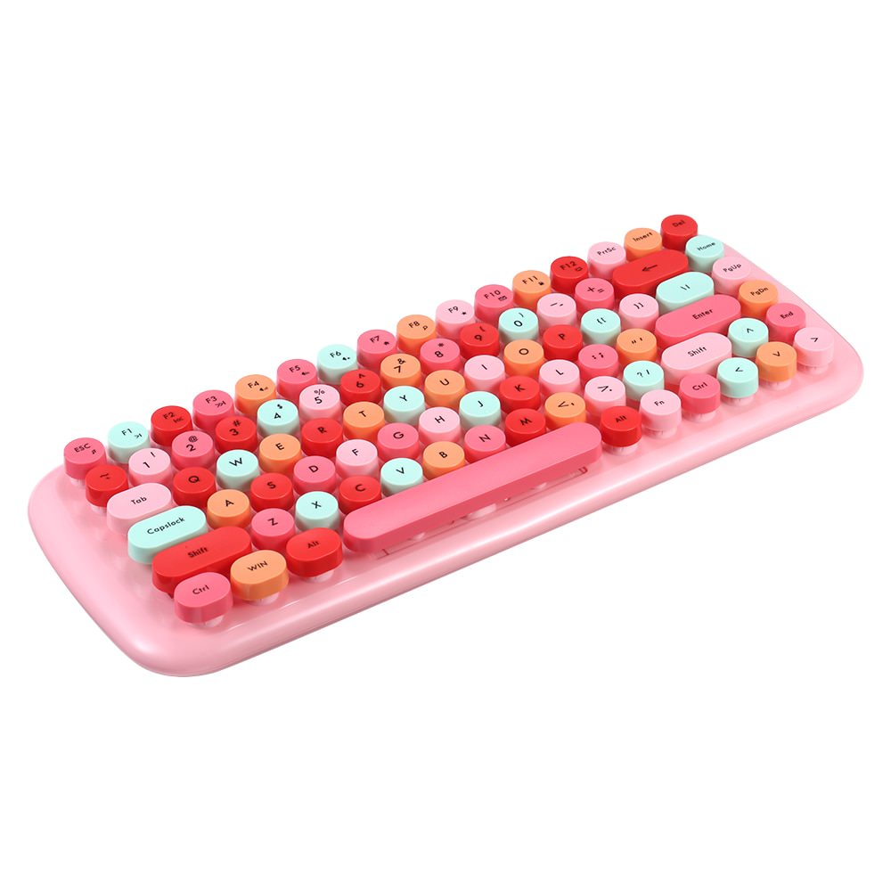 Zestaw klawiatury i myszy w stylu retro Kawaii