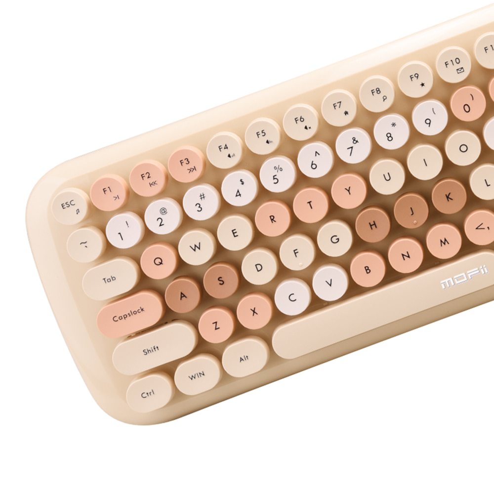 Zestaw klawiatury i myszy w stylu retro Kawaii