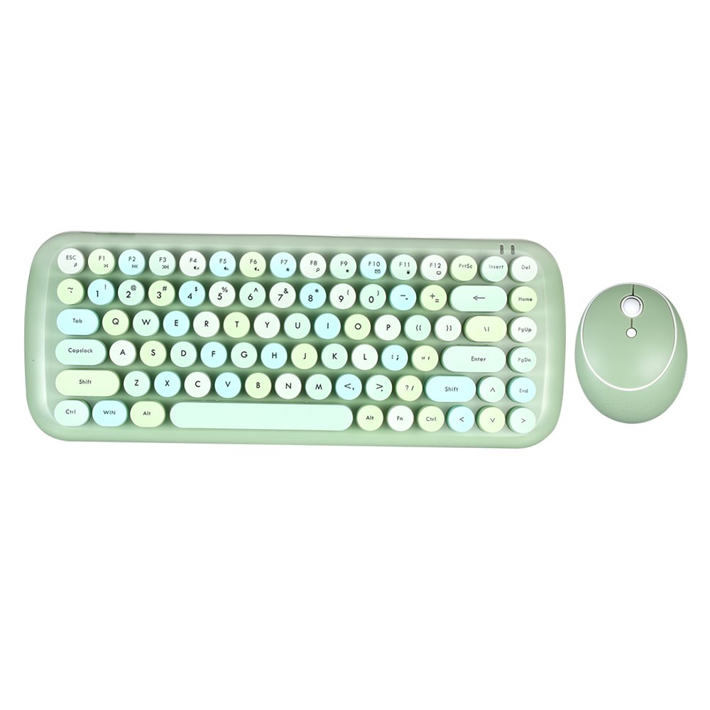 Zestaw klawiatury i myszy w stylu retro Kawaii