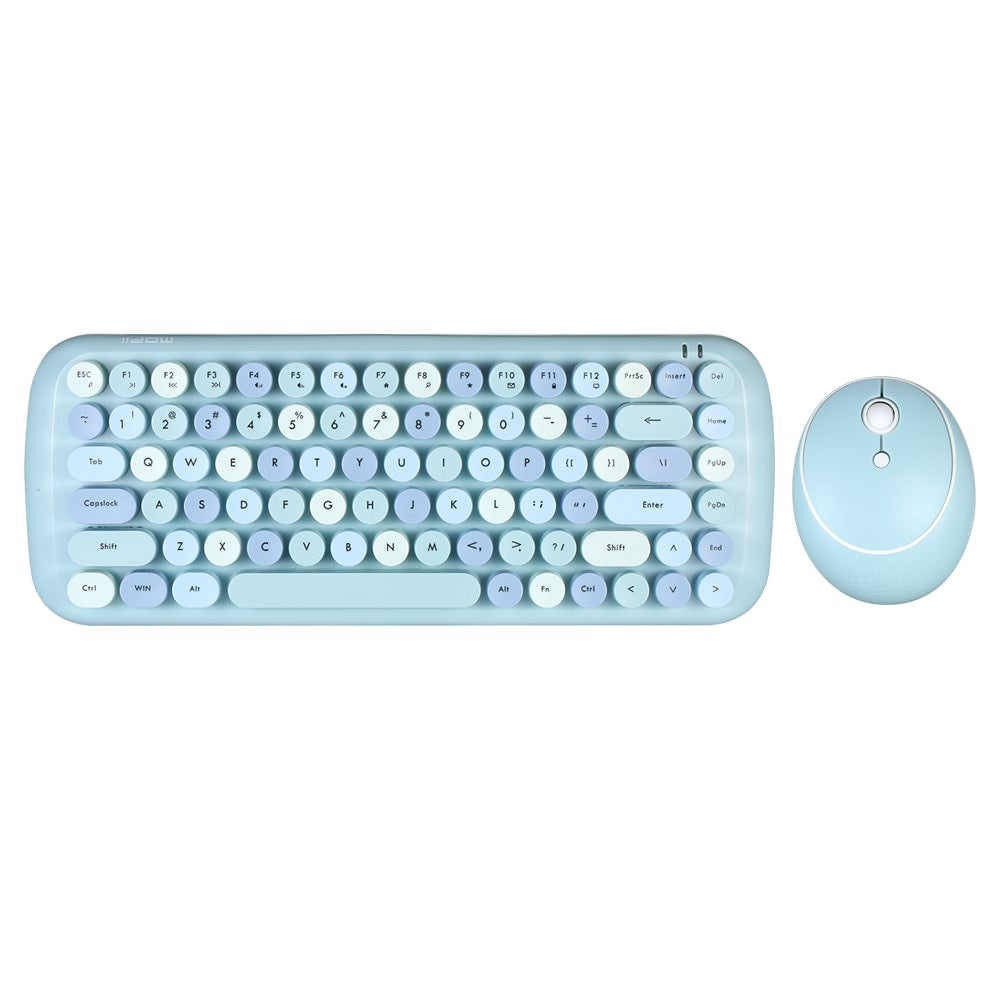 Zestaw klawiatury i myszy w stylu retro Kawaii