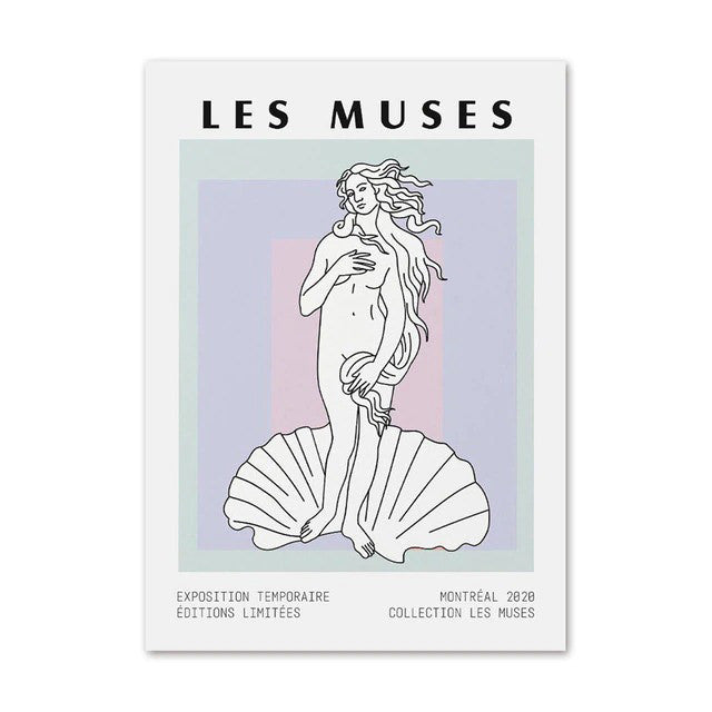 Postery na płótnie Les Muses Art