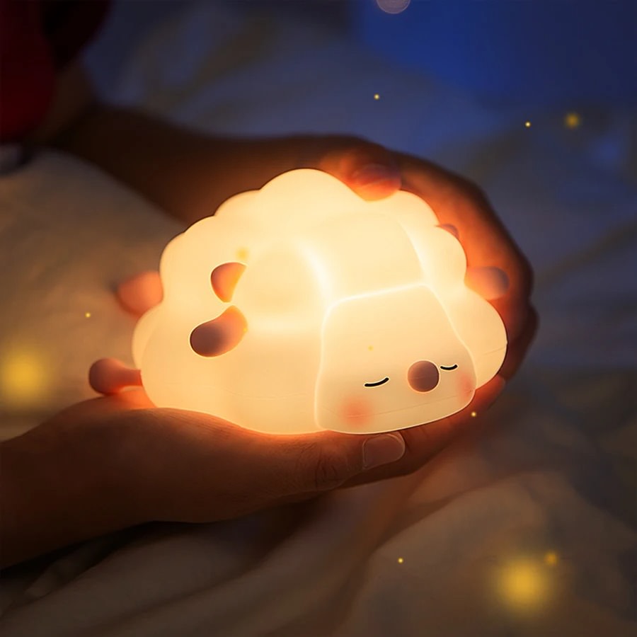 Świecąca owca nocna lampka