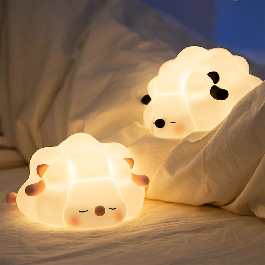 Świecąca owca nocna lampka