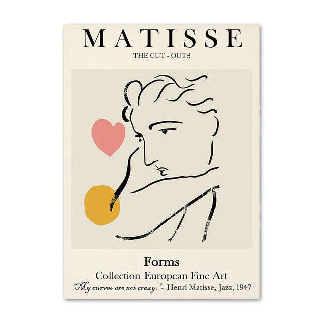 Plakaty na płótnie z konturem Matisse
