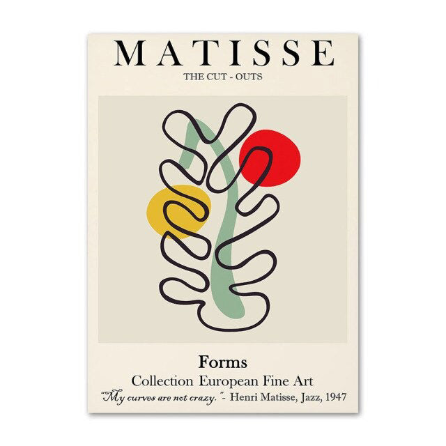 Plakaty na płótnie z konturem Matisse
