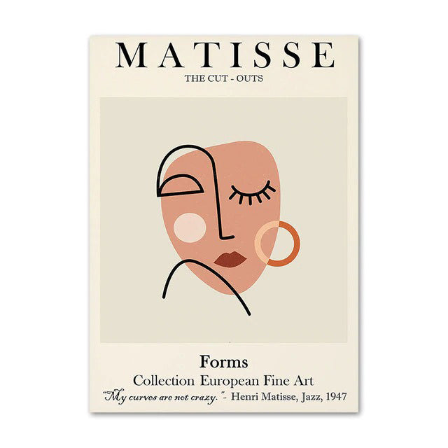 Plakaty na płótnie z konturem Matisse