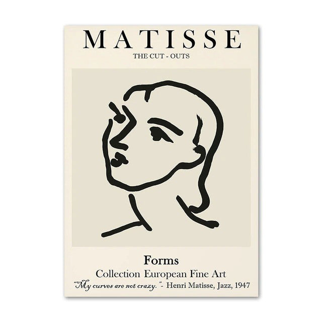 Plakaty na płótnie z konturem Matisse