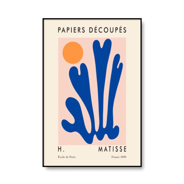 Plakaty na płótnie z wycinankami Matisse