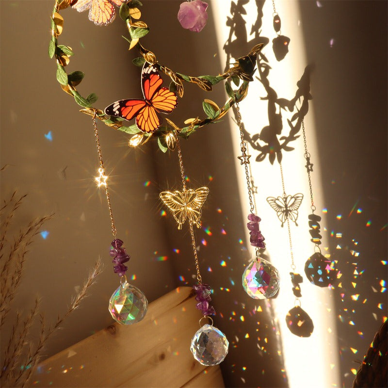 Wydra Motyl Księżyc Suncatcher