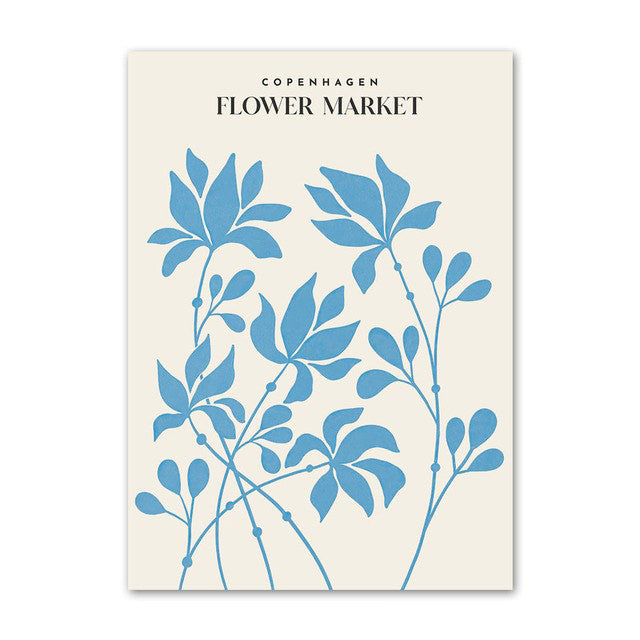 Plakaty na płótnie Pale Blue Flower Market