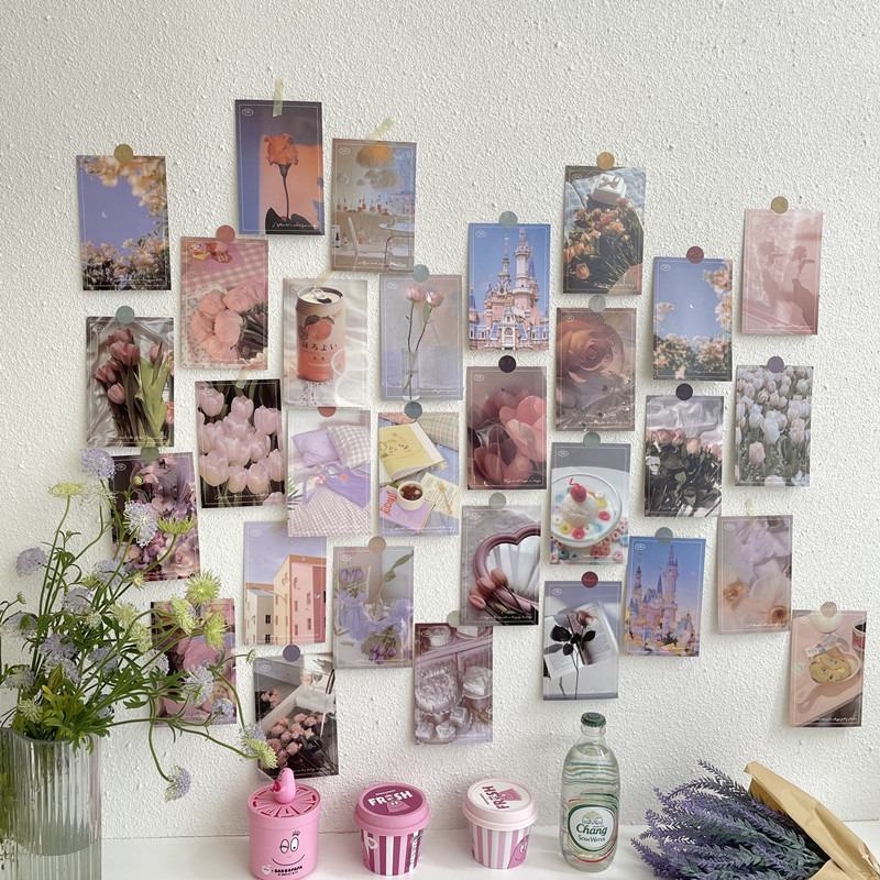 Plakaty z kolekcją pastelowych róż na ścianę