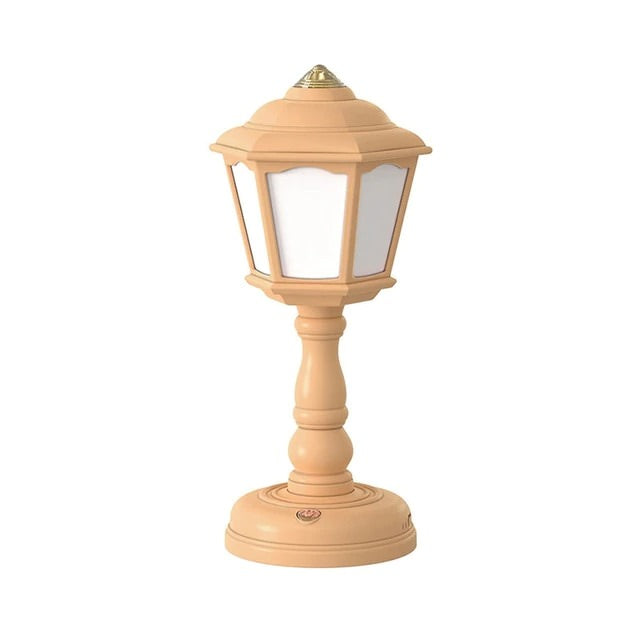 Miniaturowa Retro Lampa Uliczna w Stylu Pastelowym