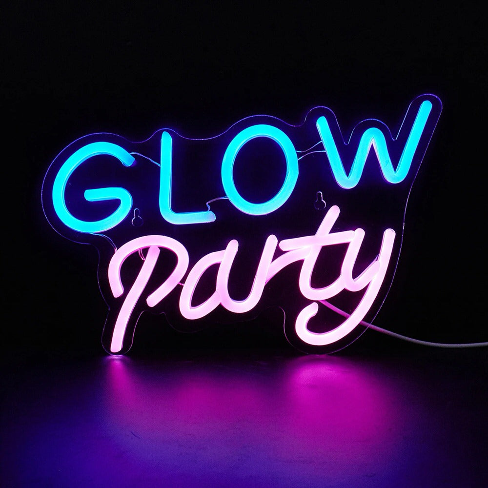Naświetlacz Neonowy LED w kolorze niebieskim i różowym do Glow Party