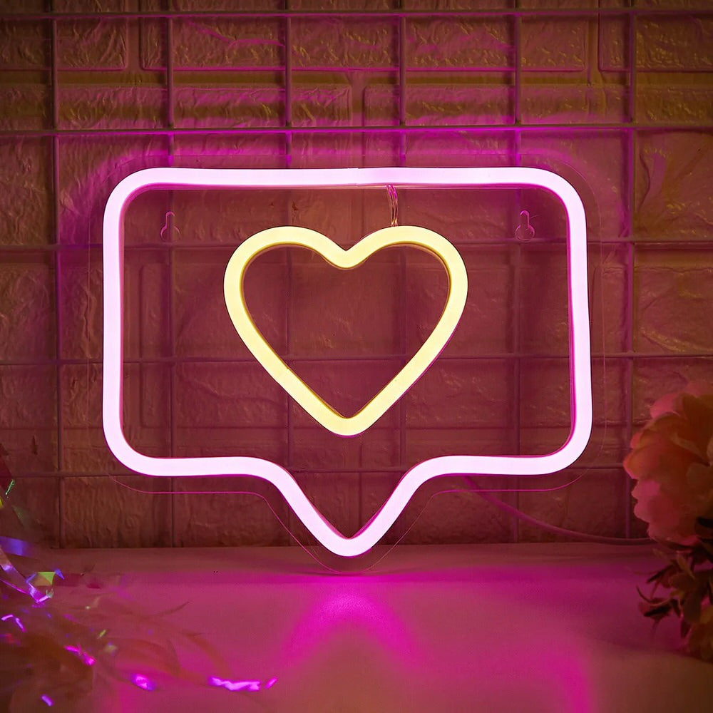 Przycisk Lubię to LED Neon Sign