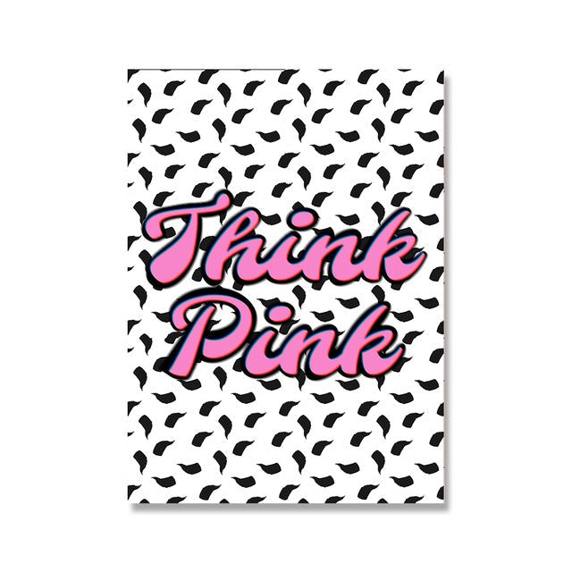 Plakaty na płótnie Think Pink