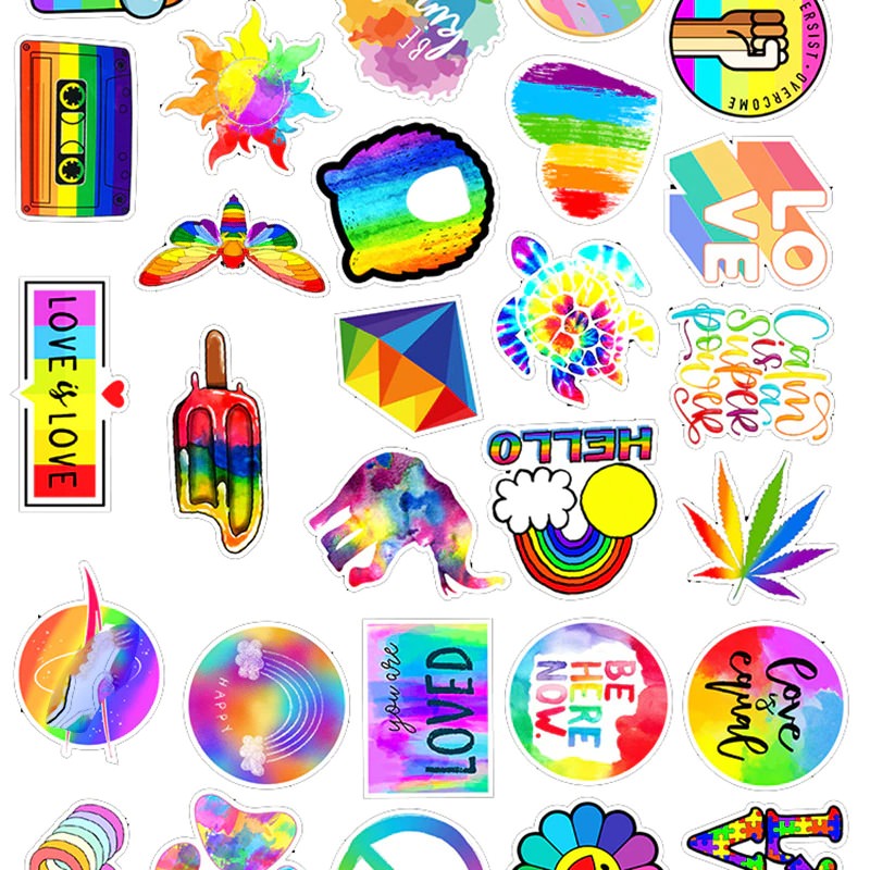 Zestaw Nakletek Rainbow Mix