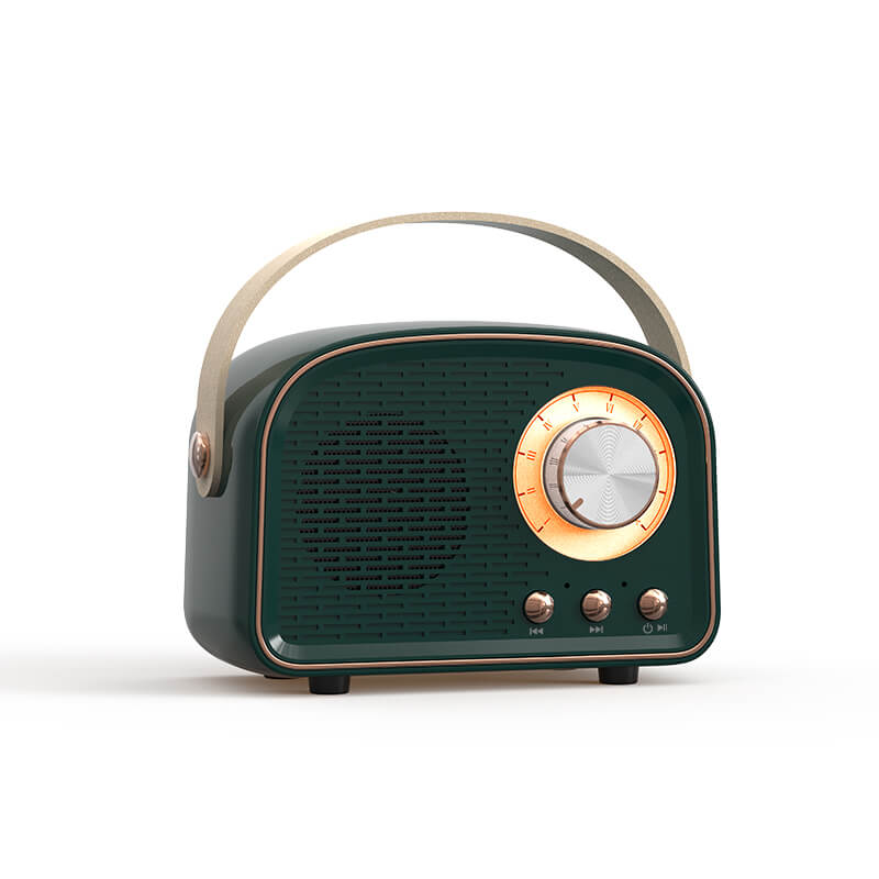 Retro okrągły głośnik Bluetooth radiowy