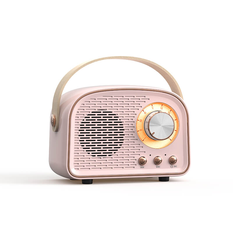Retro okrągły głośnik Bluetooth radiowy
