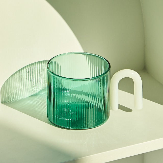 Retro kufel szklany Ripple