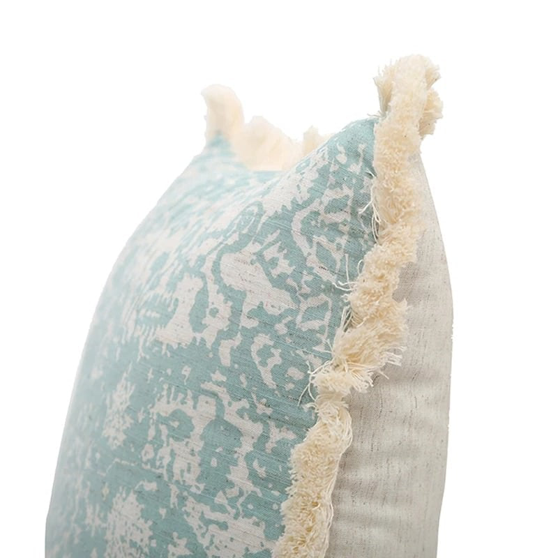 Prześcieradło na poduszkę w stylu shabby chic w odcieniu ziemistej zieleni