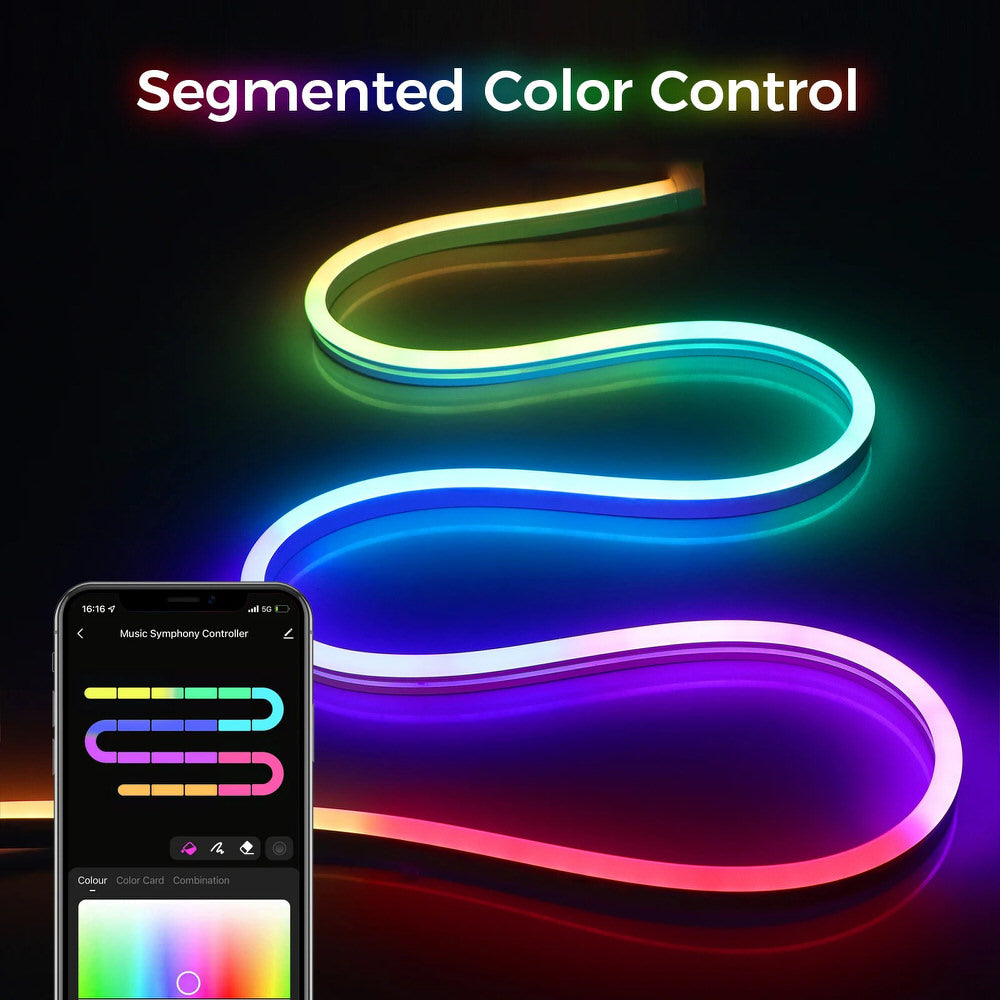 Ledy LED z neonowym sznurkiem Squiggle