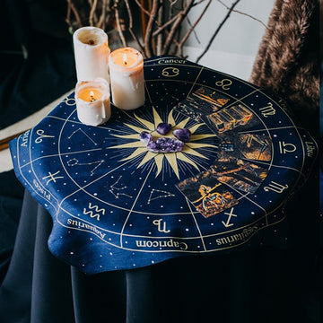 Chustka na ołtarz z Tarotowym Kołem Zodiaku