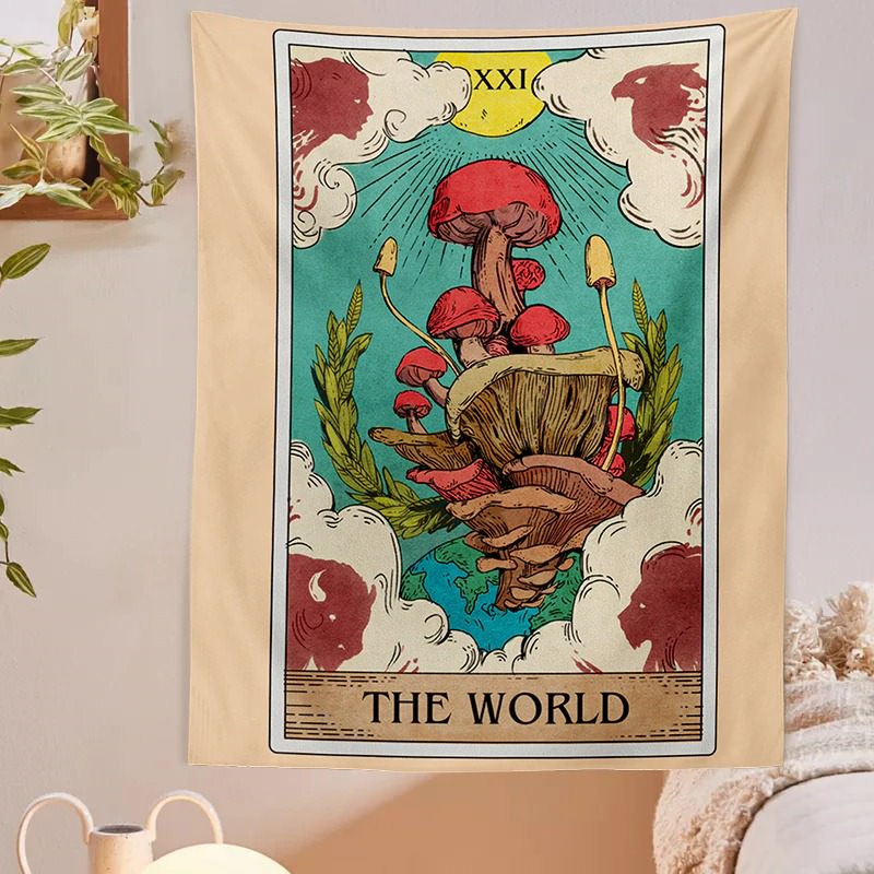 Zasłona z motywem grzybów "The World