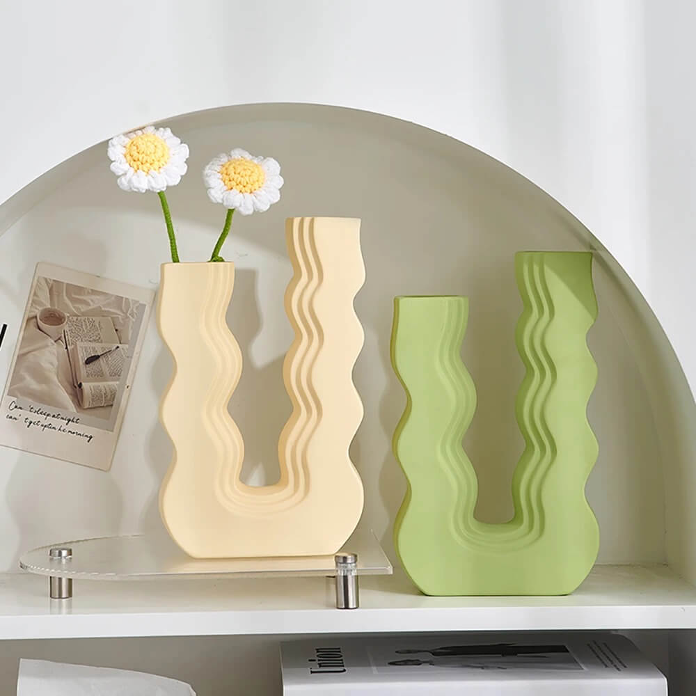 Fala Ceramiczna z Falującym U w Pastelowych Kolorach