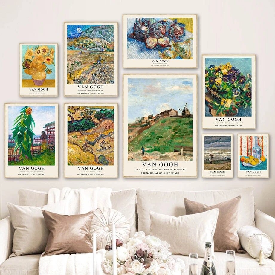 Plakaty na płótnie z galerią sztuki Van Gogh