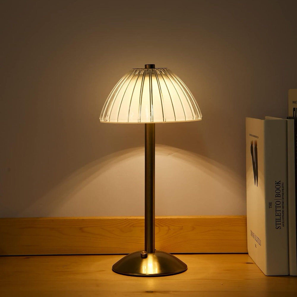 Wintage'owa Mosiężna Lampka Stołowa