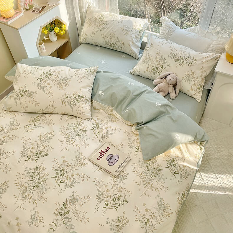 Zestaw Pościeli z Vintage Pale Floral Print