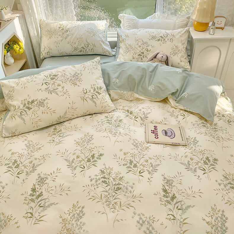 Zestaw Pościeli z Vintage Pale Floral Print