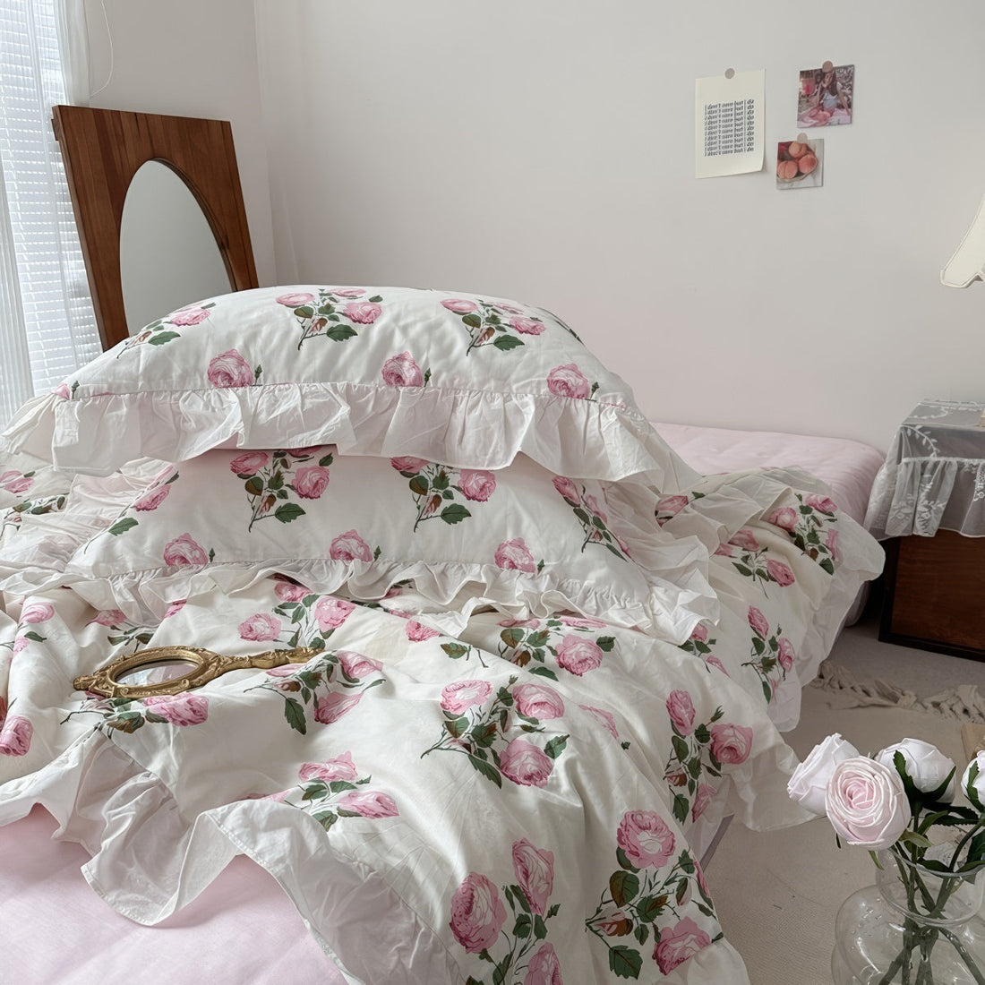Zestaw pościeli na lato Vintage Pale Roses