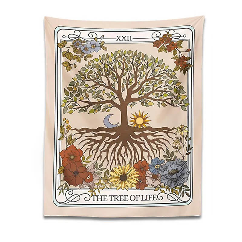 Wangielskie Gobelin Tarot Drzewo Życia Vintage