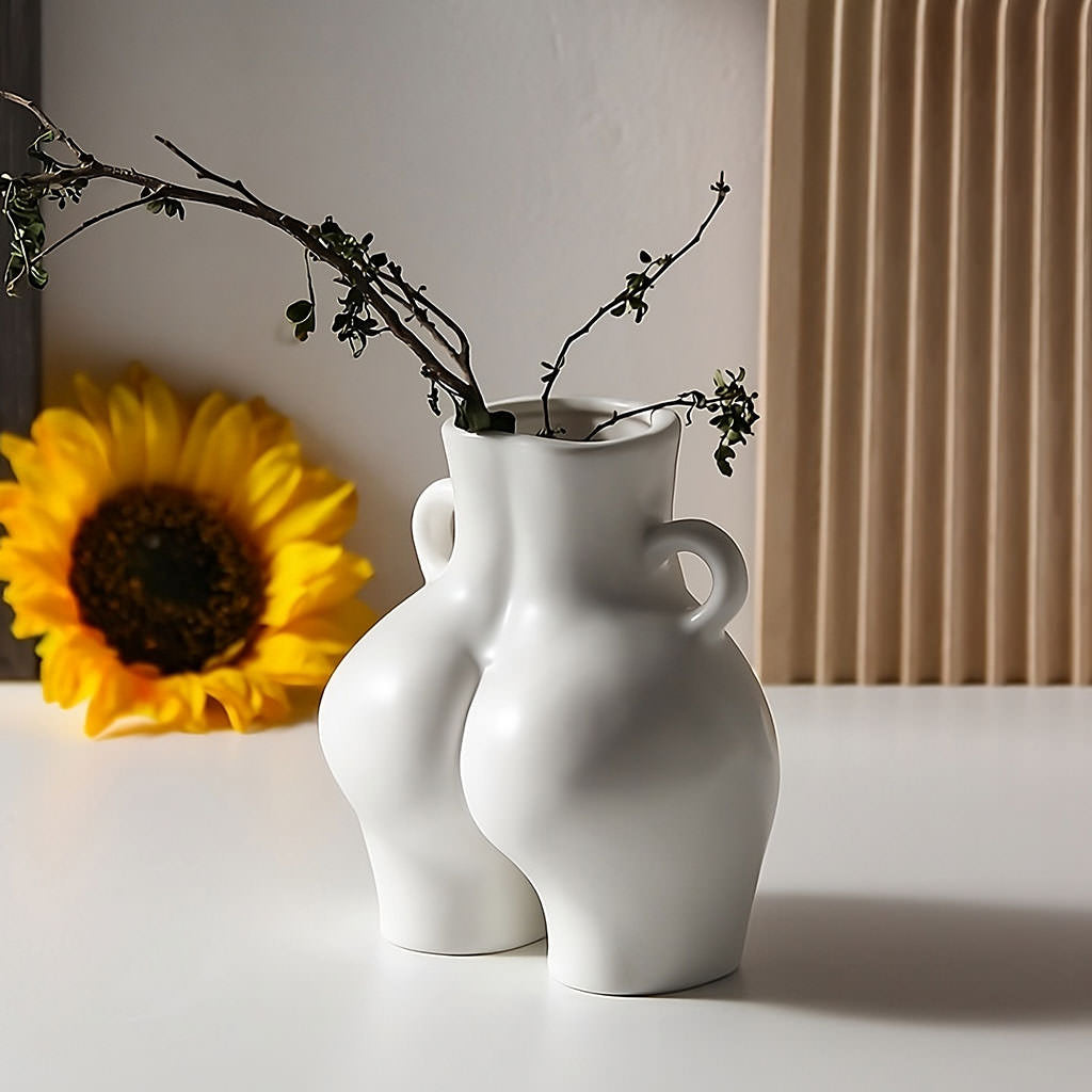 Szeroka Waza Ceramiczna na Biodra